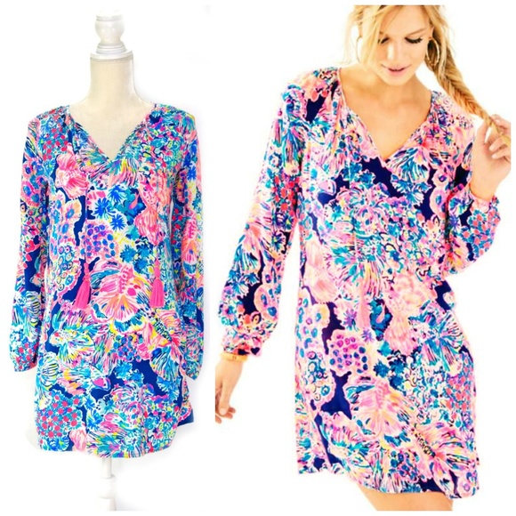 Lilly Pulitzer Dresses & Skirts - LILLY PULITZER Willa Peasant Dress in GypSea XS